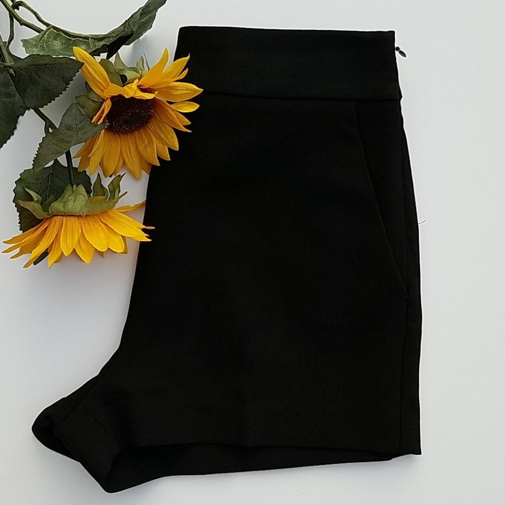Express black Tuxedo high waisted dress shorts